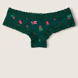 🎄VS PINK XXL Last Pair Lace Trim Cheekster Presents Gift Christmas X-Mas NWT